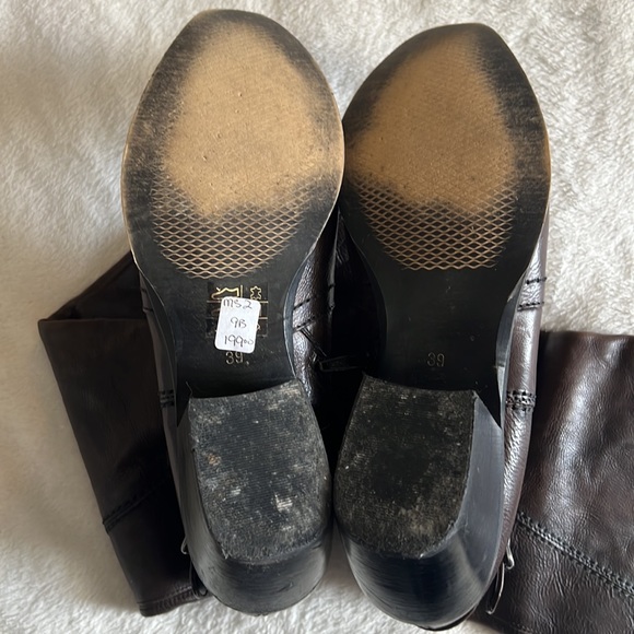 Brown Italian leather boots size 9 - Picture 5 of 7